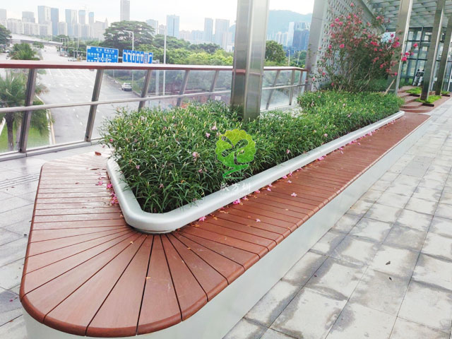 不銹鋼花池坐凳美化深圳前?？缃止珗@G9天橋城市戶外景觀