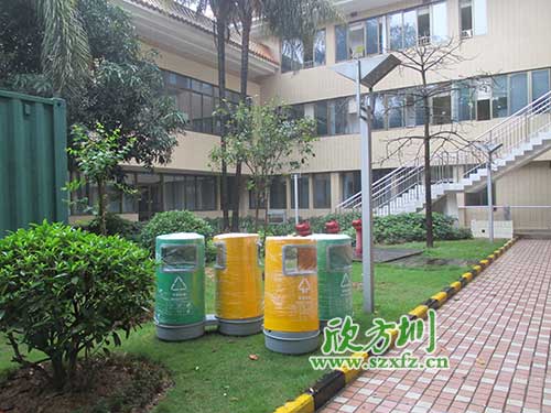 韶關(guān)物業(yè)分類玻璃鋼垃圾桶，提升社區(qū)好環(huán)境。