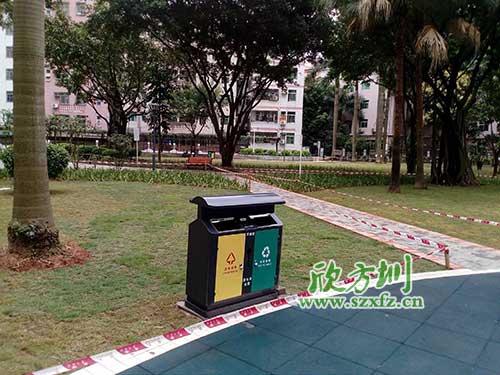 韶關(guān)機關(guān)鋼制垃圾桶，欣方圳量身定做