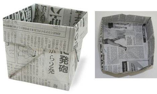 用紙折垃圾桶手工怎么折，學(xué)手工制作折紙垃圾桶
